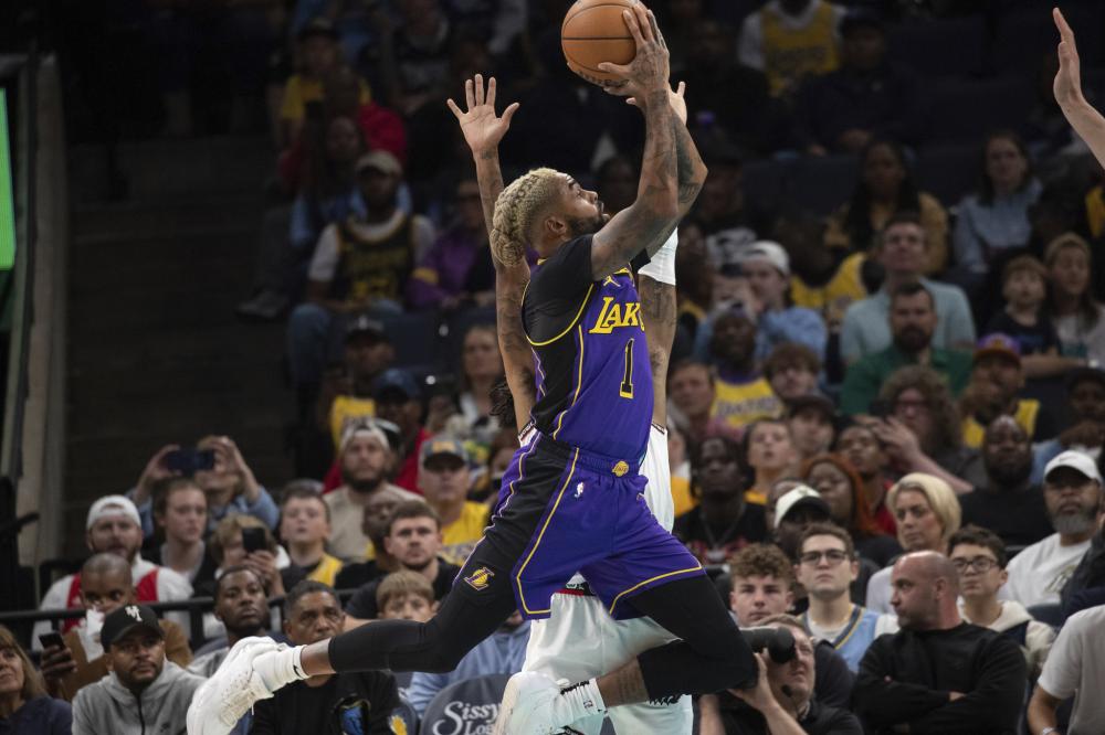 体育NBA：湖人加时117-111险胜灰熊 大比分3-1拿到赛点